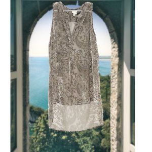 Beach Cover Up Semi Sheer Green/Gold Shimmery